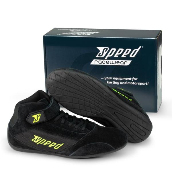 Schuh MILAN KS-2 | schwarz-gelb | Gr. 38